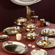 51-Piece Stainless Steel PVD Gold Finish Dinner Set