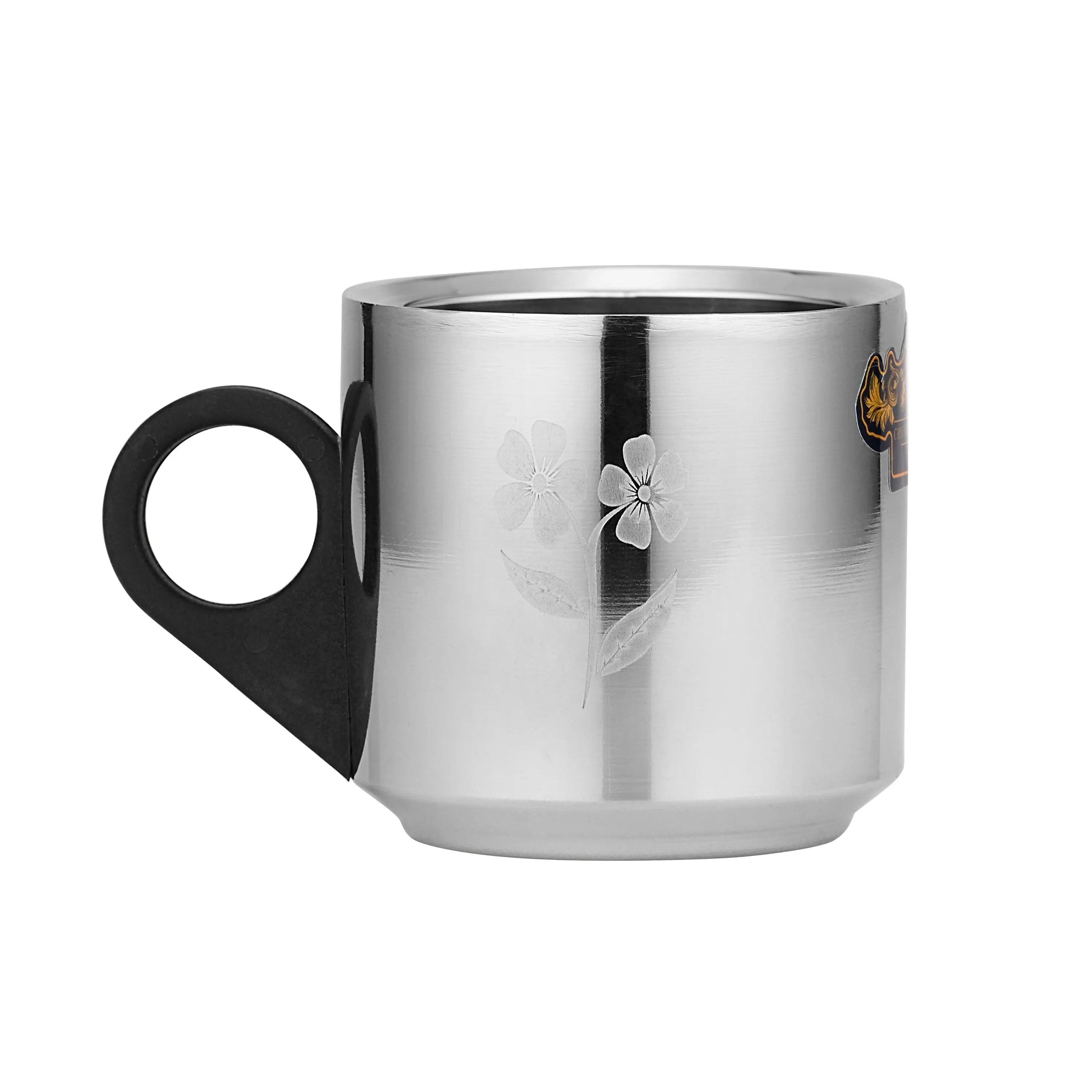 STAINLESS STEEL CHANDRAMUKHI DOUBLE WALL TEA CUP PLASTIC - CROCKERY WALA AND COMPANY