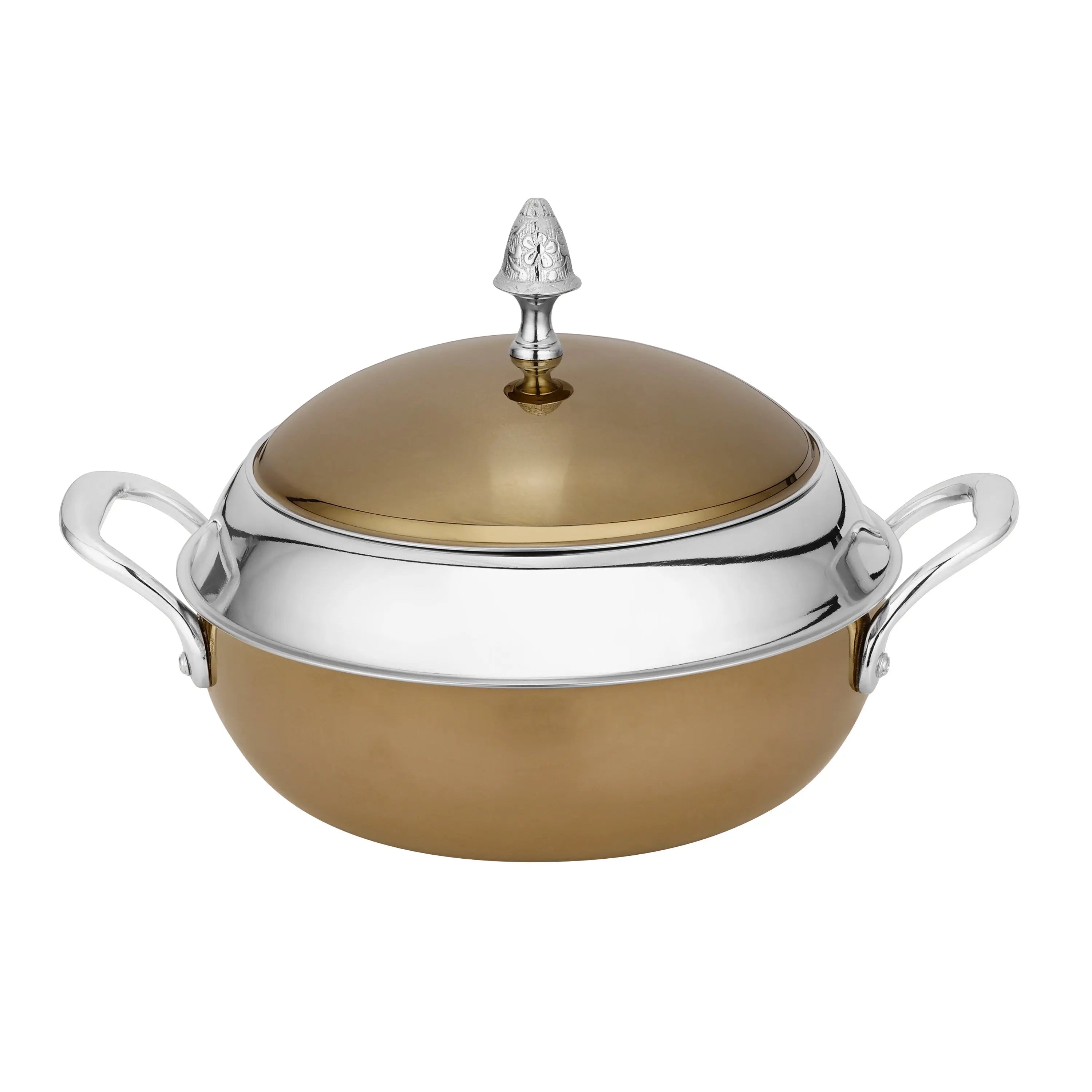 STAINLESS STEEL CASSEROLE MORACCO ROSE GOLD - CROCKERY WALA AND COMPANY