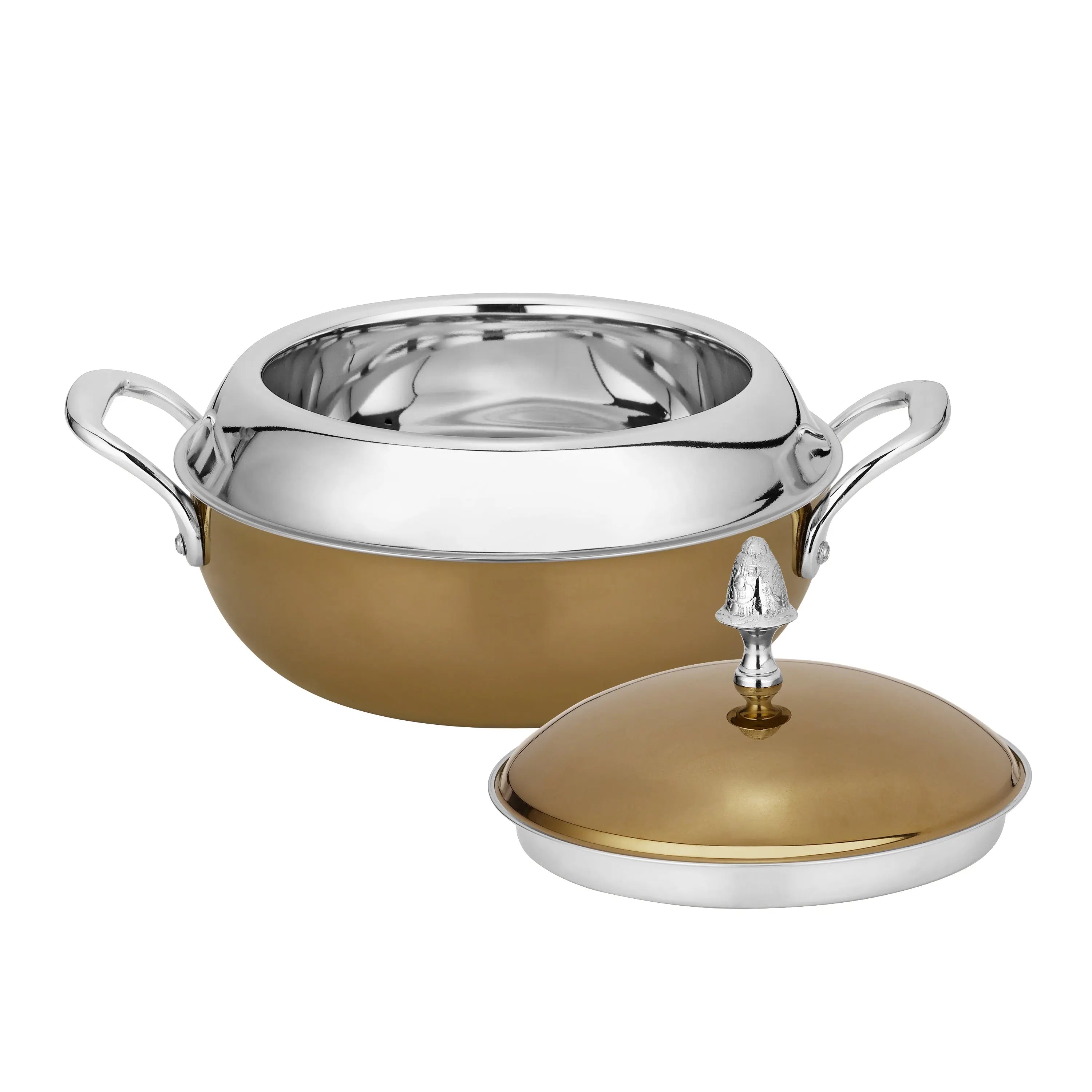 STAINLESS STEEL CASSEROLE MORACCO ROSE GOLD - CROCKERY WALA AND COMPANY