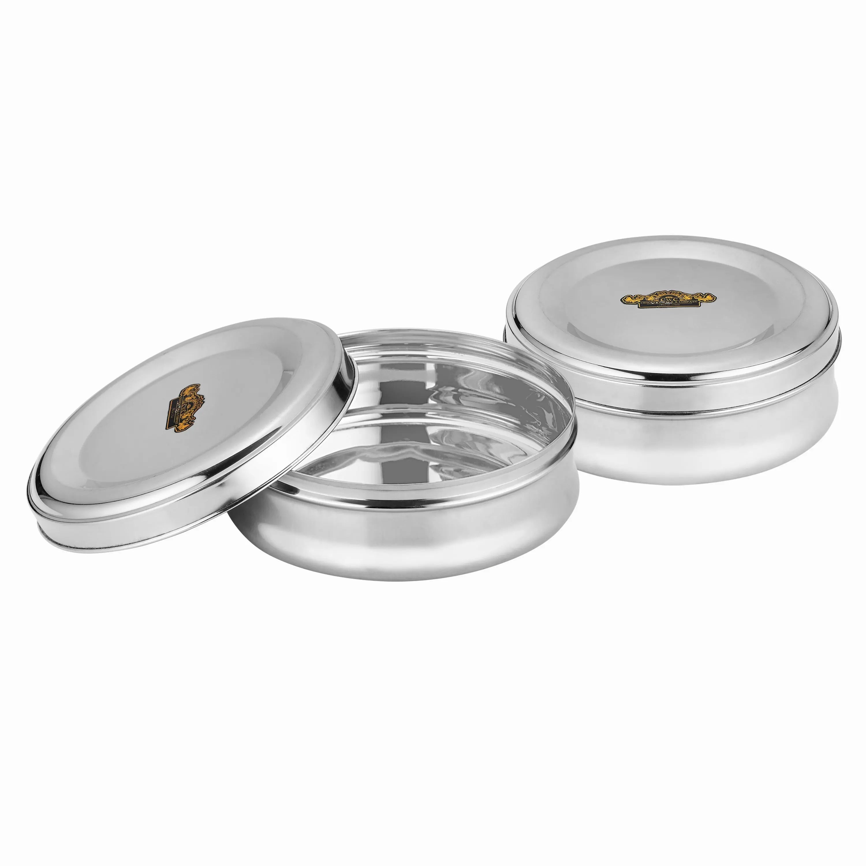 STAINLESS STEEL B-4 PURI DIBBI - CROCKERY WALA AND COMPANY