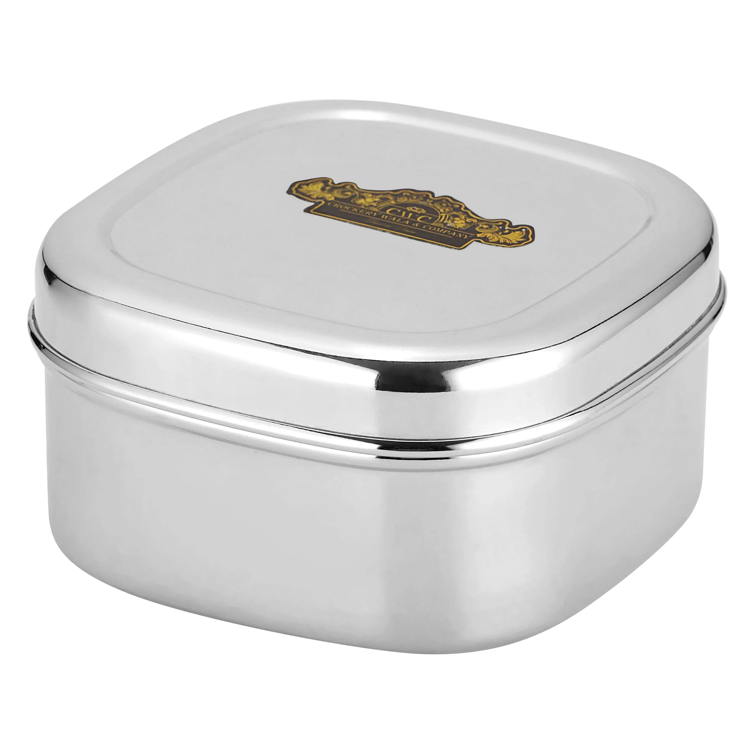 STAINLESS STEEL SQUARE POT - CROCKERY WALA AND COMPANY