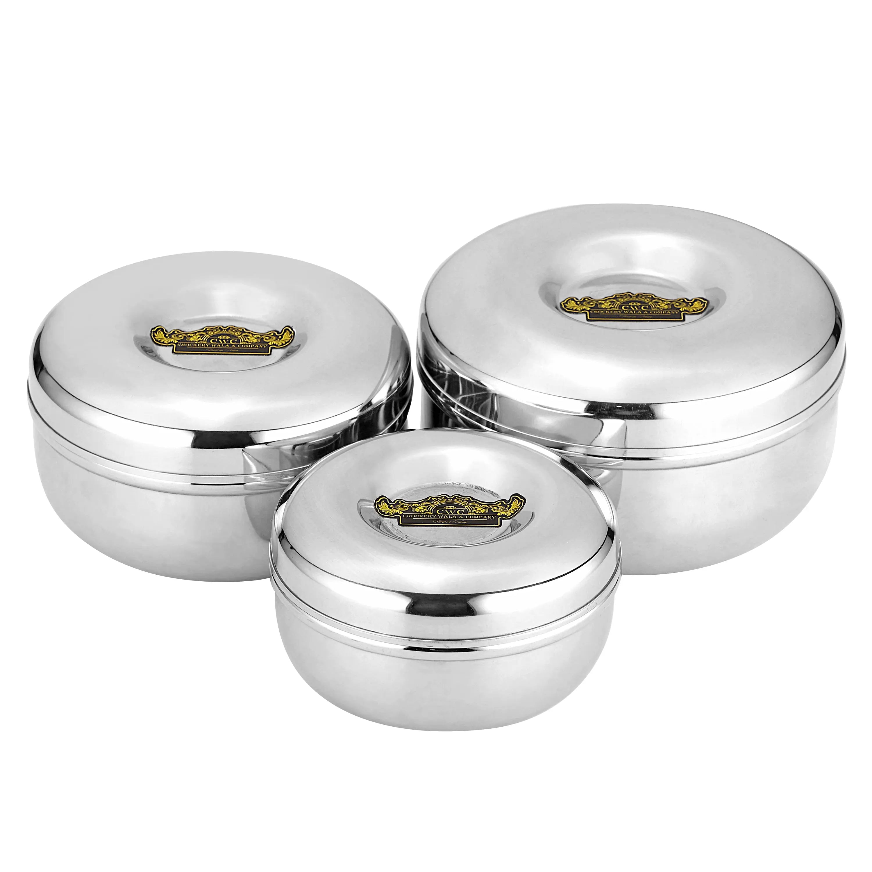STAINLESS STEEL APPLE PURI DIBBI - CROCKERY WALA AND COMPANY