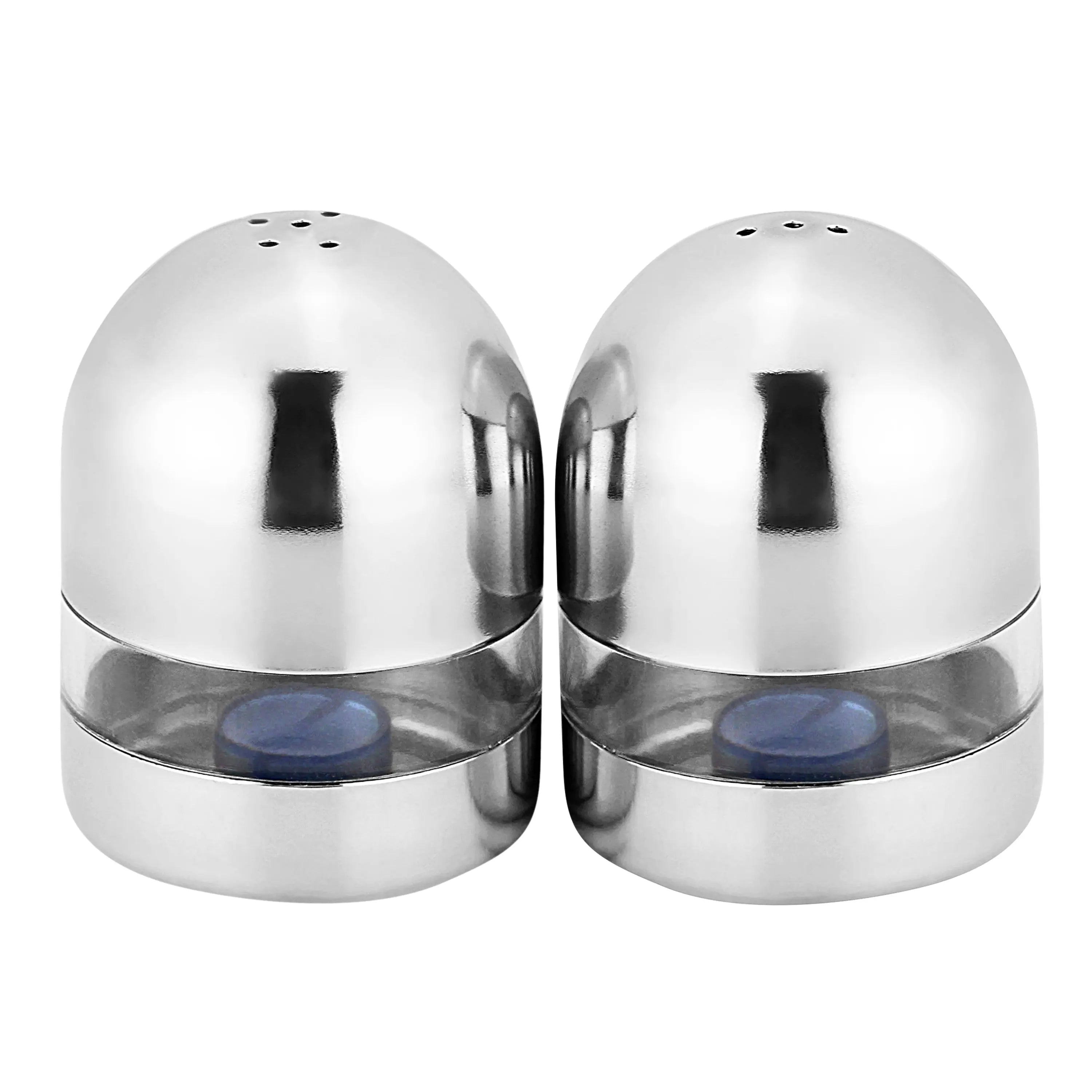 STAINLESS STEEL TRANSPARENT SALT AND PAPER - CROCKERY WALA AND COMPANY