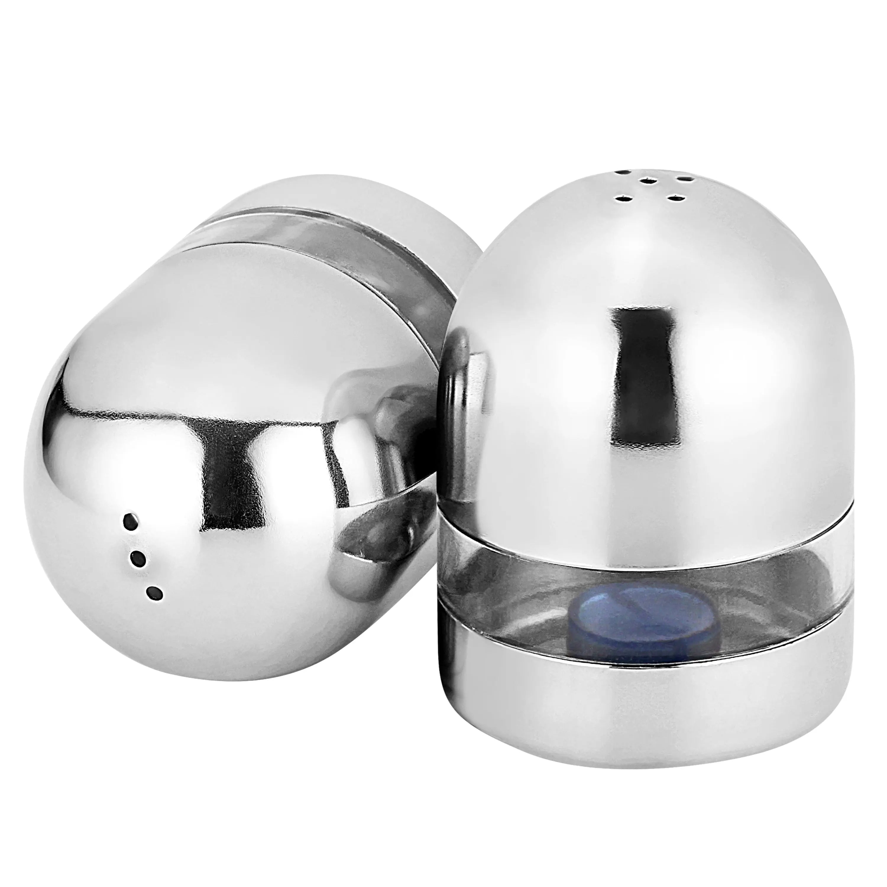 STAINLESS STEEL TRANSPARENT SALT AND PAPER - CROCKERY WALA AND COMPANY