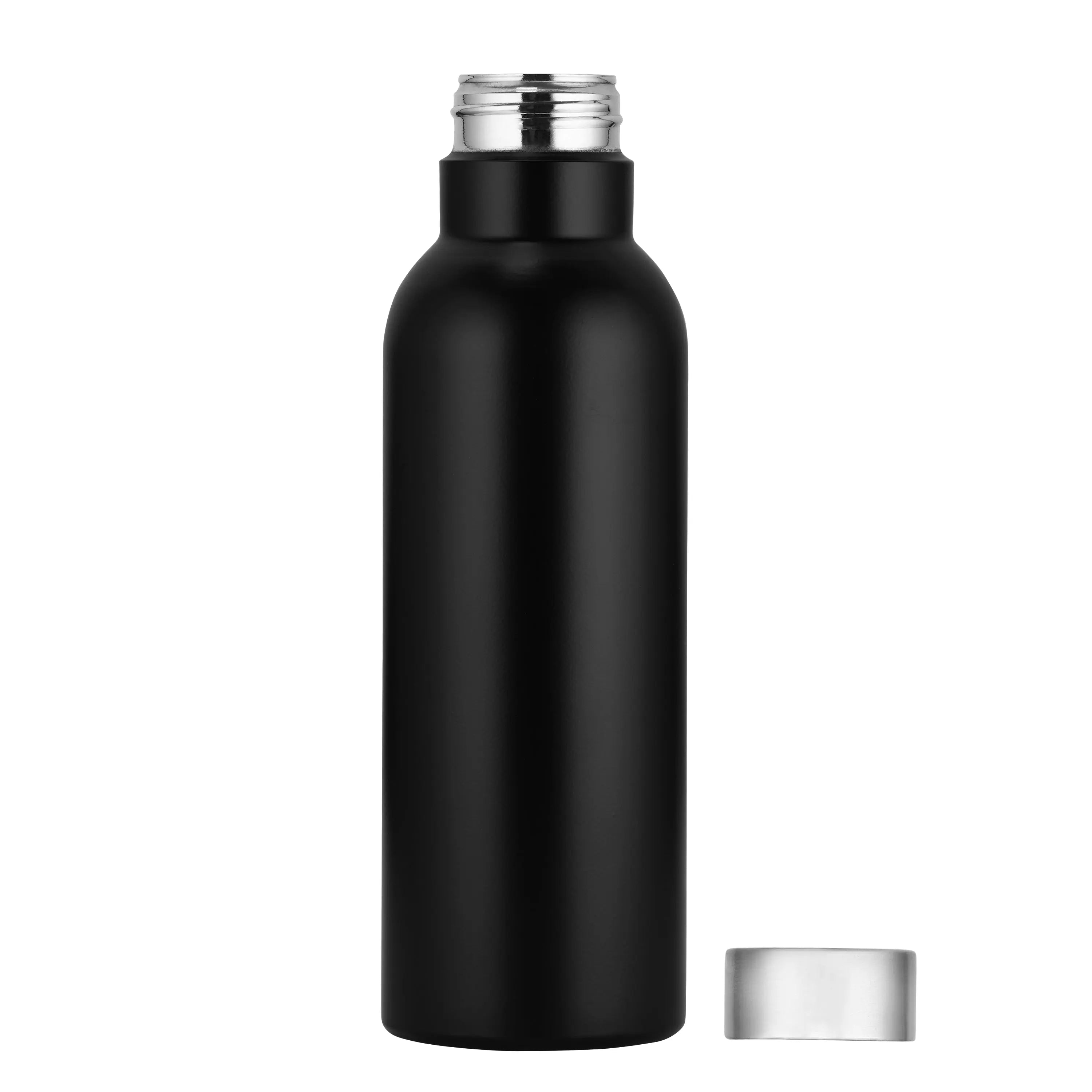 STAINLESS STEEL STEP FRIDGE BOTTLE BLACK MATTE - CROCKERY WALA AND COMPANY