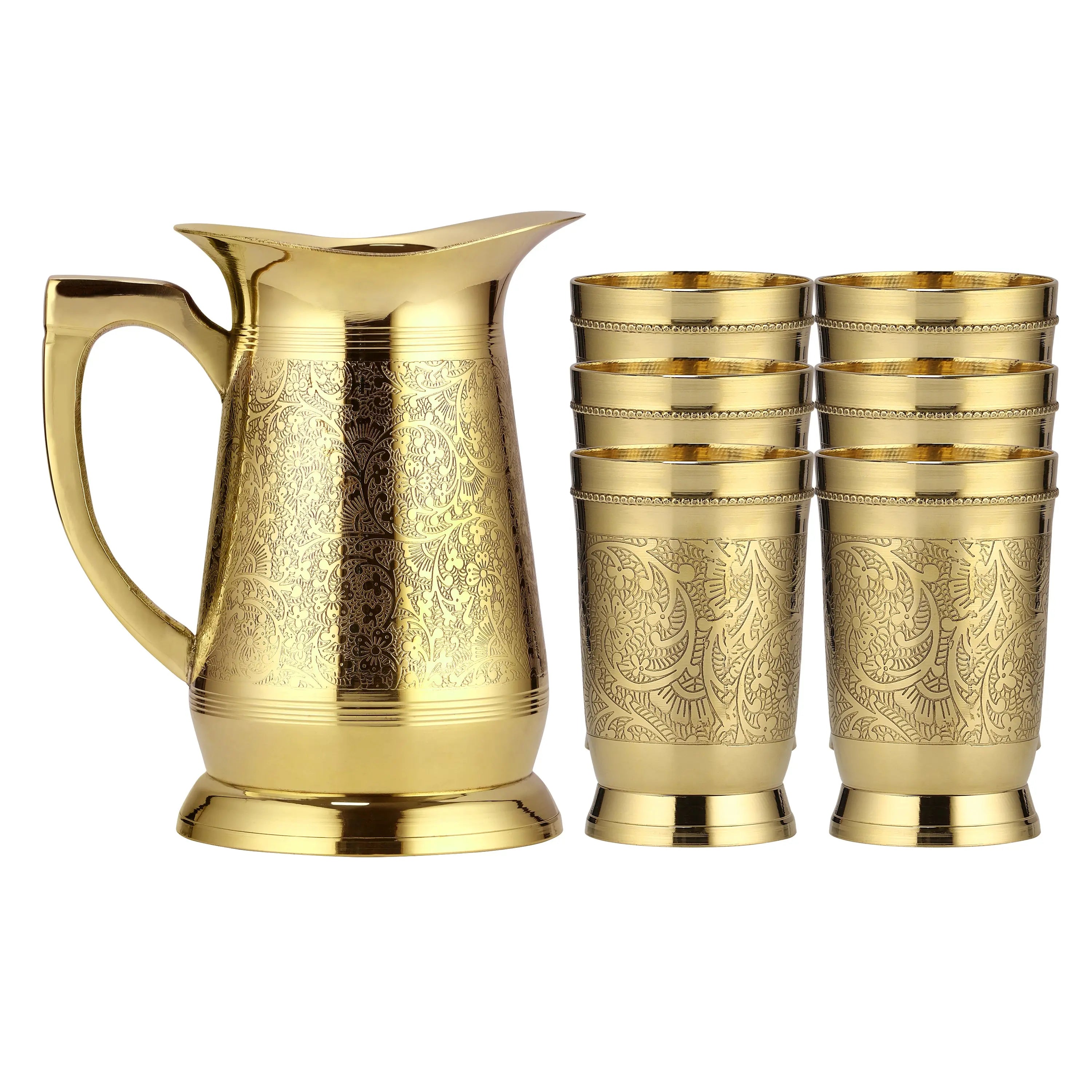 BRASS HOTEL LEMON SET - 7PCS - CROCKERY WALA AND COMPANY