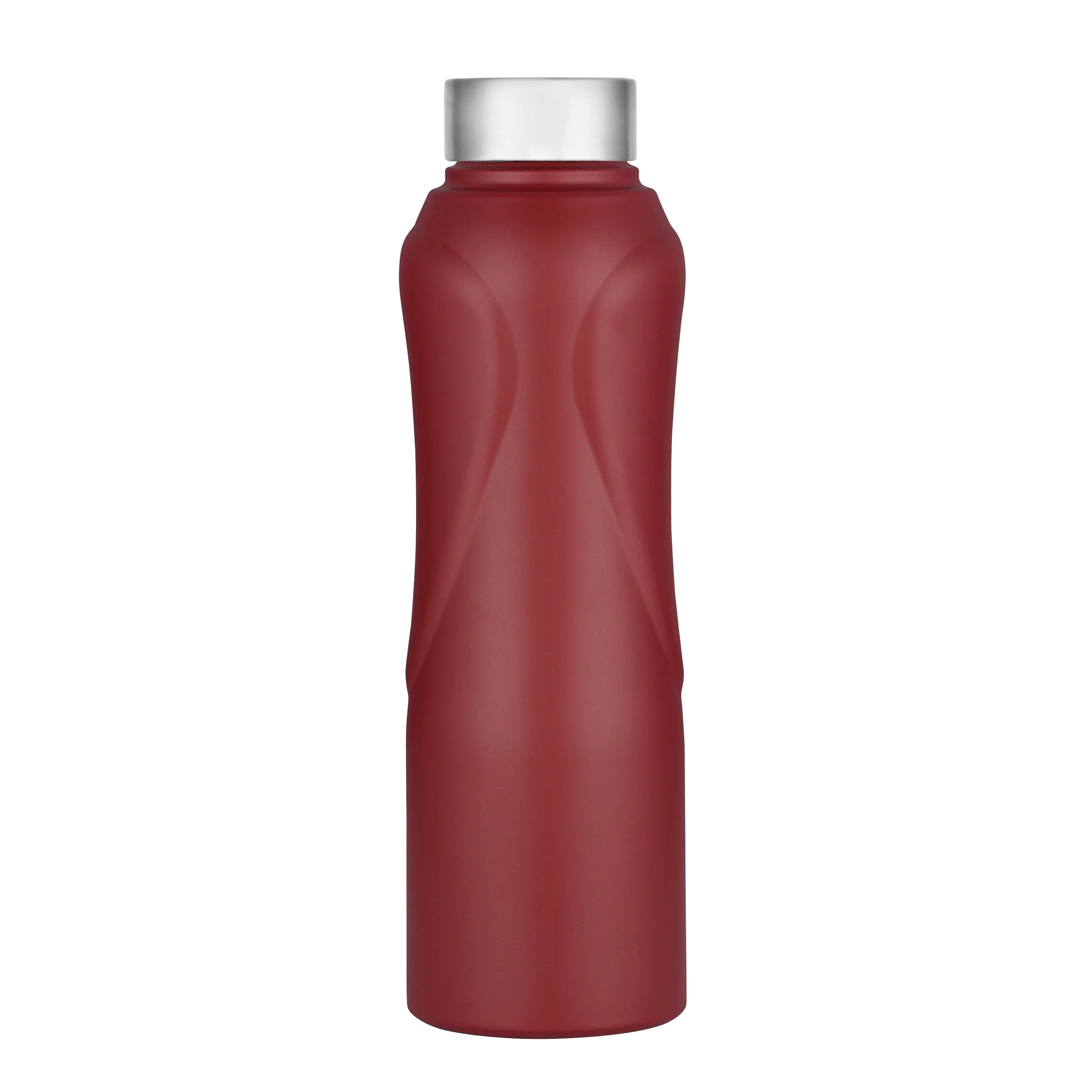 STAINLESS STEEL BLAZE FRIDGE BOTTLE RED MATTE - CROCKERY WALA AND COMPANY
