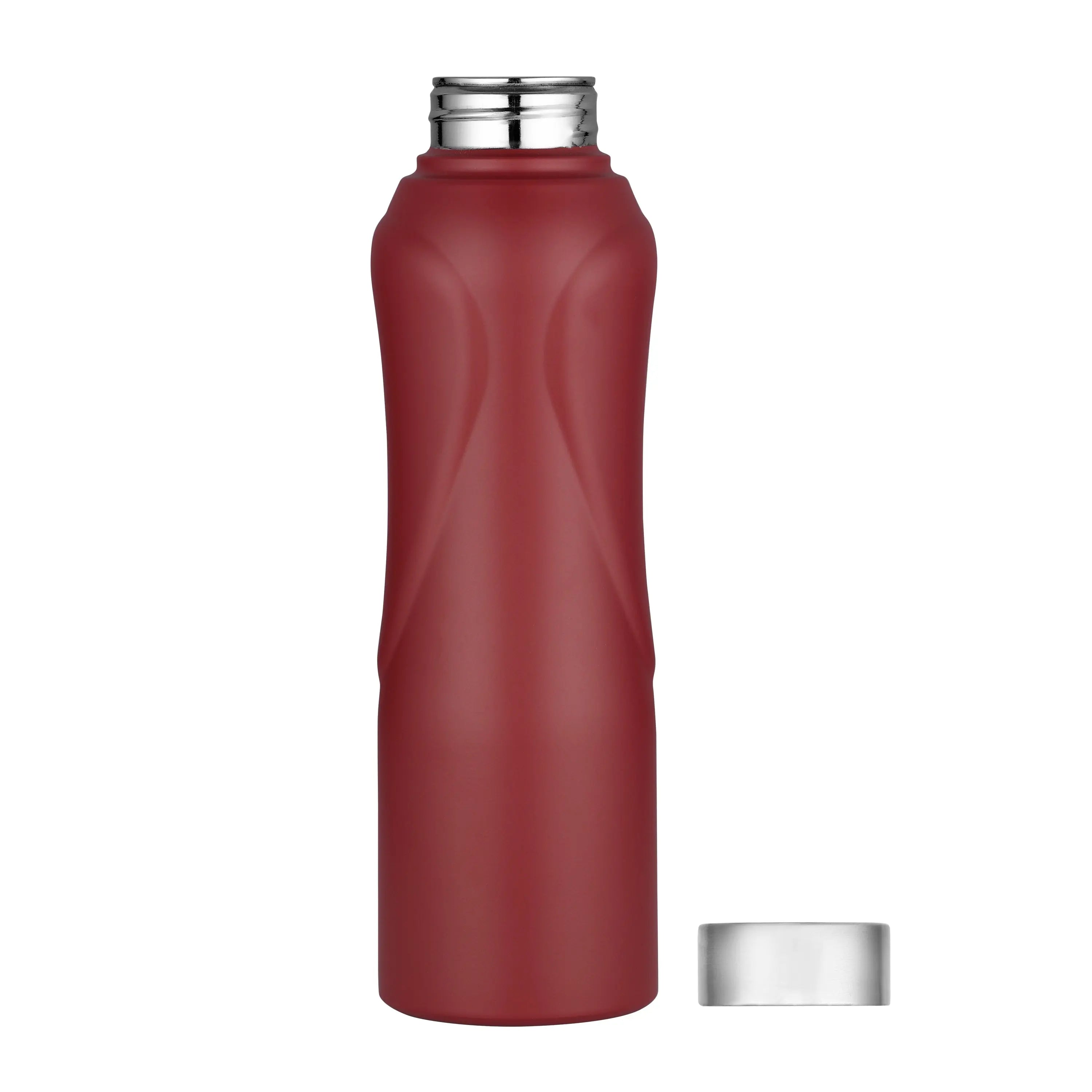 STAINLESS STEEL BLAZE FRIDGE BOTTLE RED MATTE - CROCKERY WALA AND COMPANY
