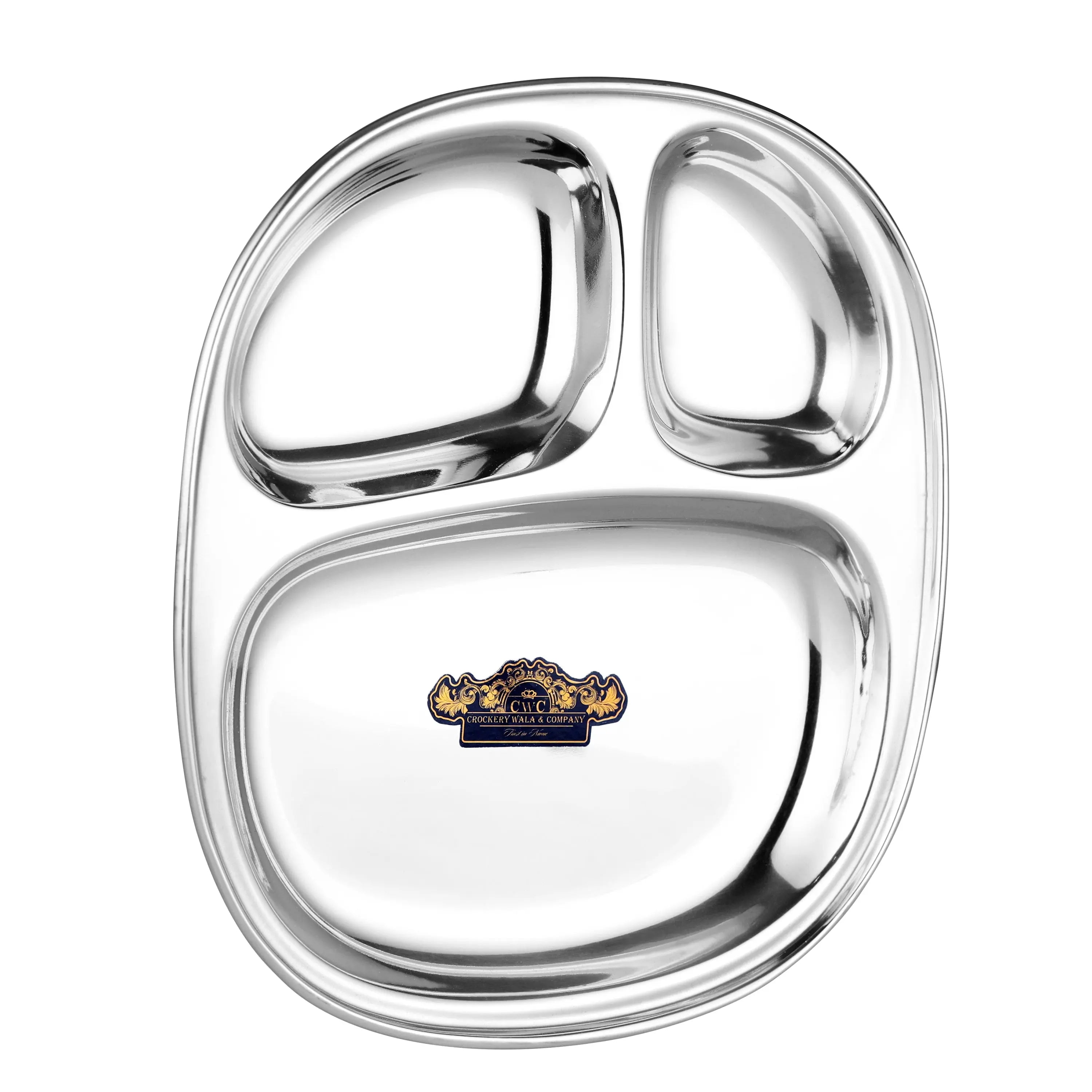 STAINLESS STEEL BHOJAN THAL LIGHT 3X1 - CROCKERY WALA AND COMPANY