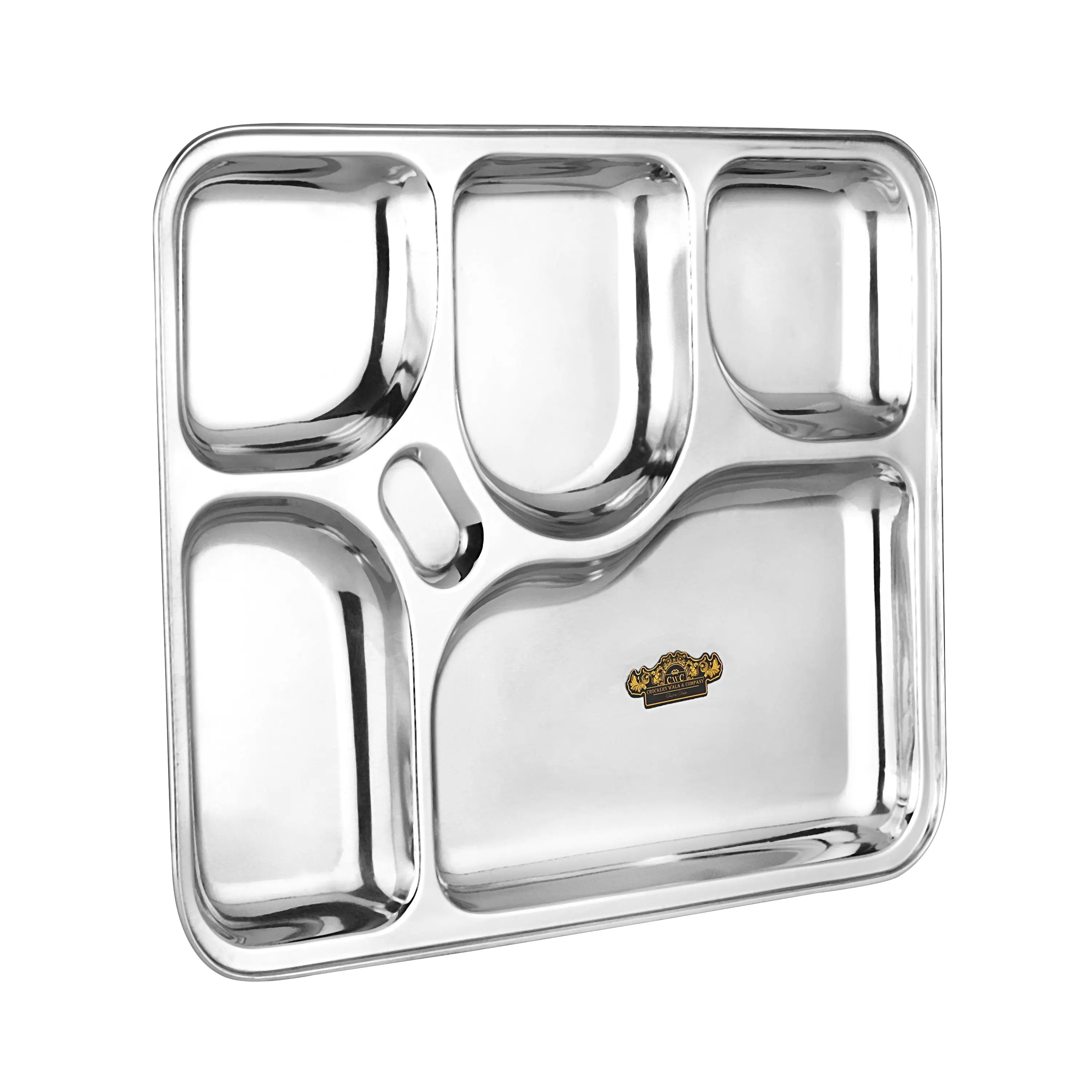 STAINLESS STEEL BHOJAN THAL 6X1 BIG - CROCKERY WALA AND COMPANY