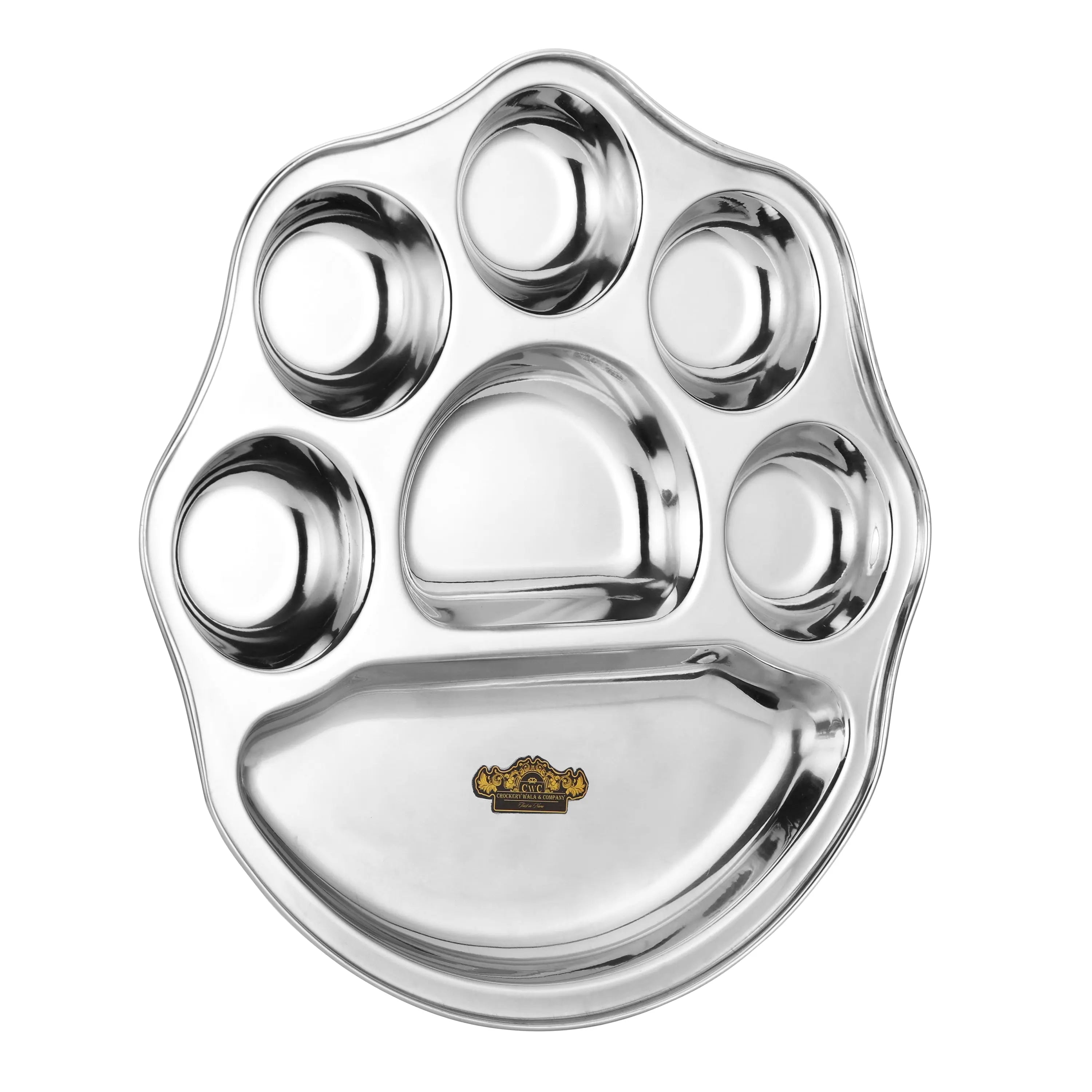 STAINLESS STEEL BHOJAN THAL 7X1 - CROCKERY WALA AND COMPANY