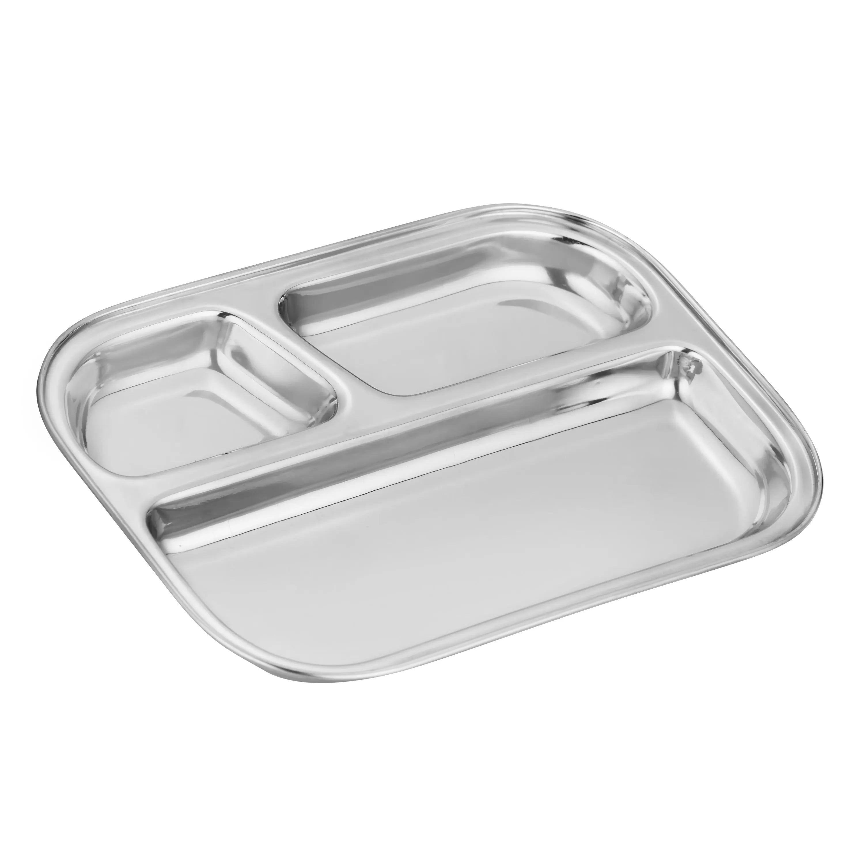 STAINLESS STEEL DELUXE BHOJAN THAL 3X1 - CROCKERY WALA AND COMPANY