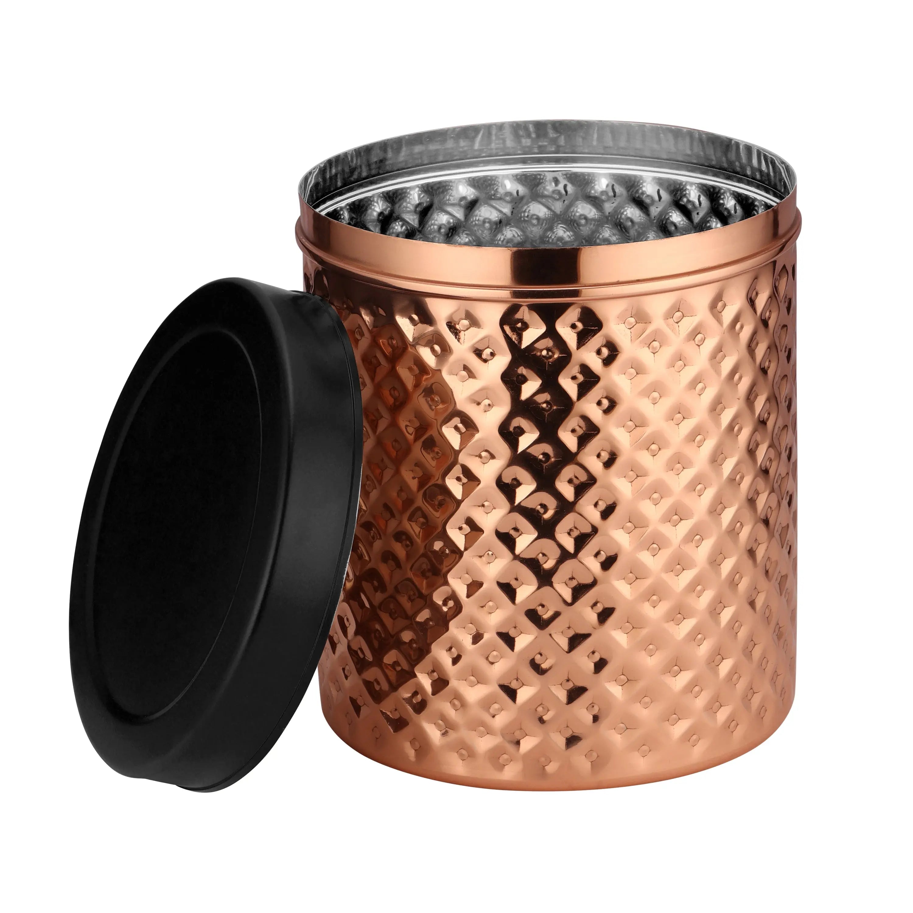 STAINLESS STEEL DIBBA COPPER PVD DIAMOND - CROCKERY WALA AND COMPANY