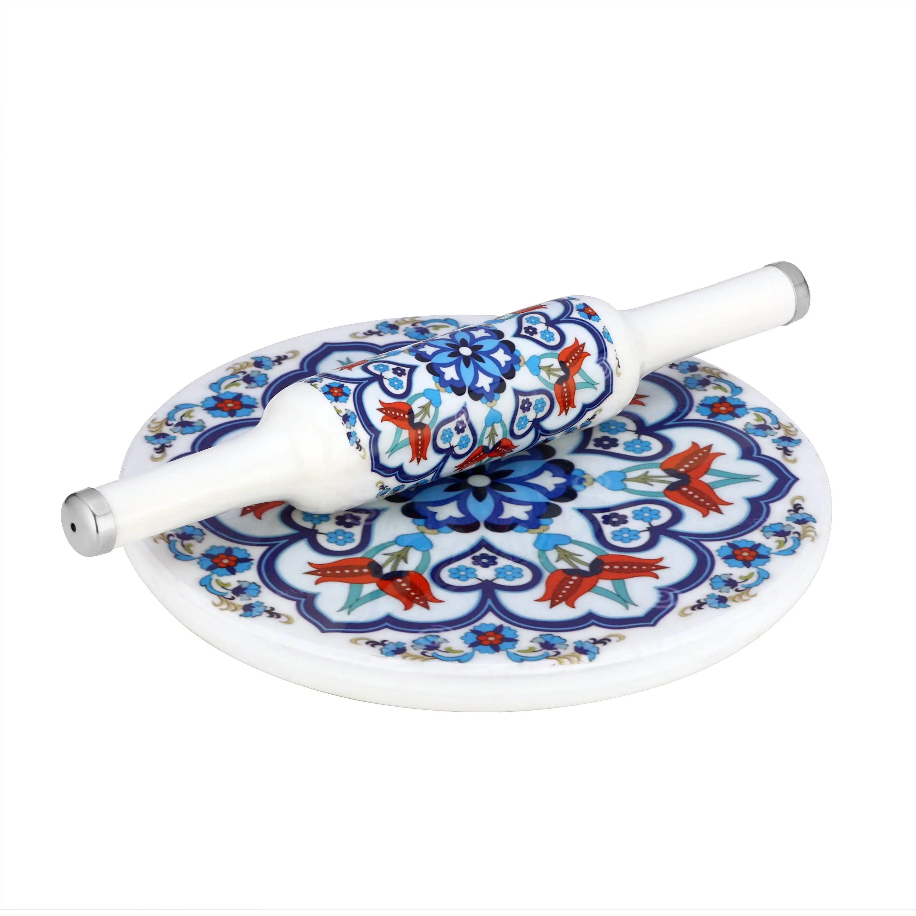 MARBLE ROLLING PIN BOARD MEENA - CROCKERY WALA AND COMPANY
