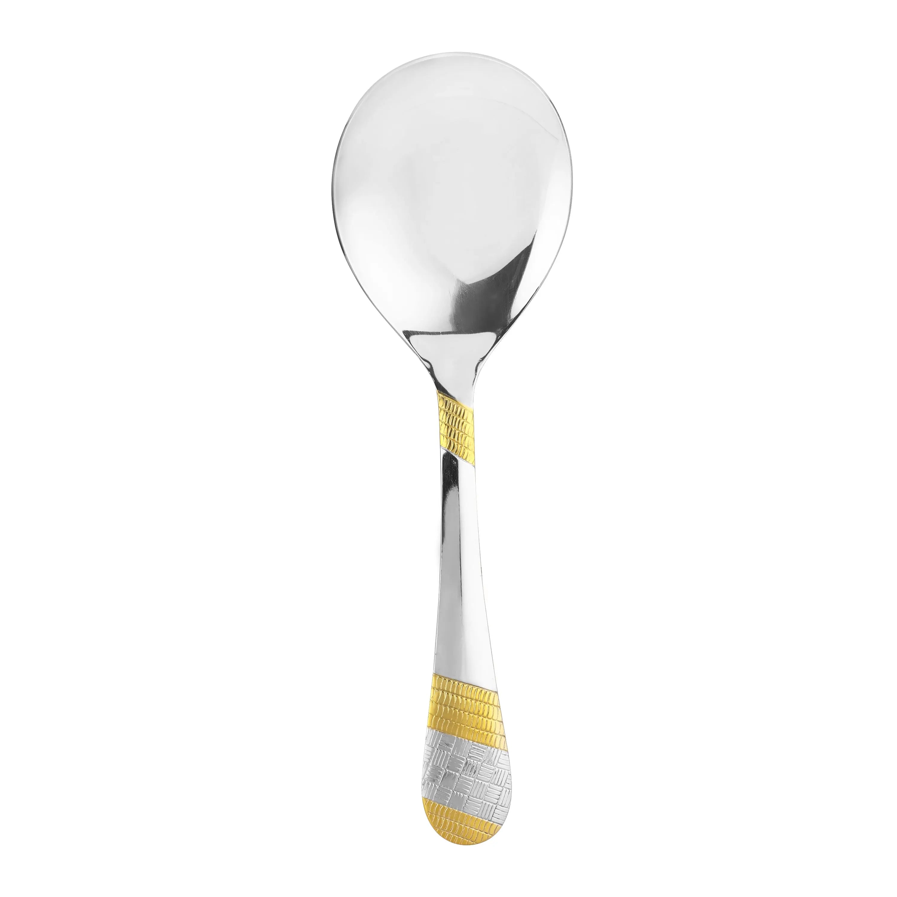 STAINLESS STEEL SPOON TWO TONE 12 G -SET 0F 12 PCS - CROCKERY WALA AND COMPANY