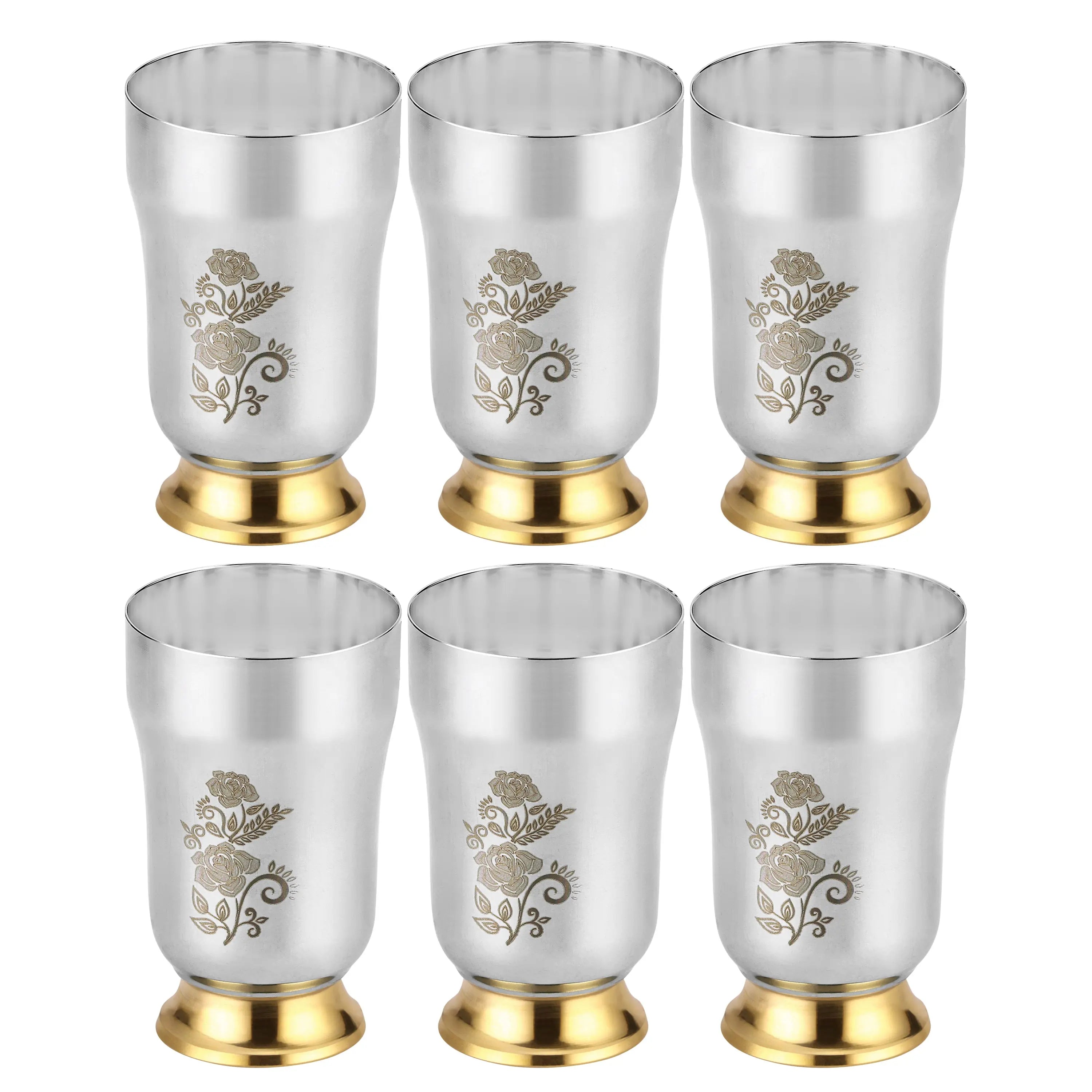 STAINLESS STEEL 2 TONE DINNER SET -51 PCS - CROCKERY WALA AND COMPANY