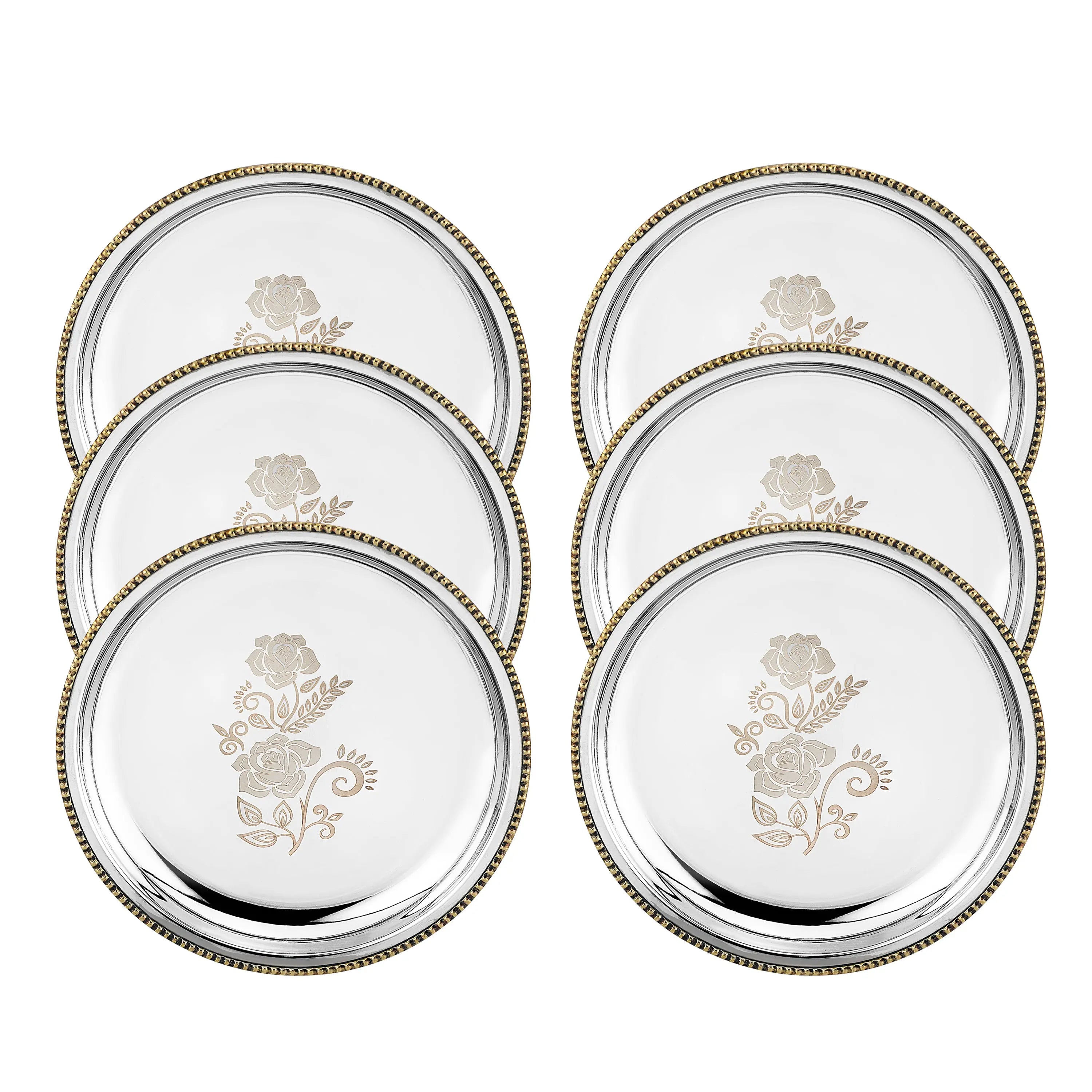 STAINLESS STEEL 2 TONE DINNER SET -51 PCS - CROCKERY WALA AND COMPANY