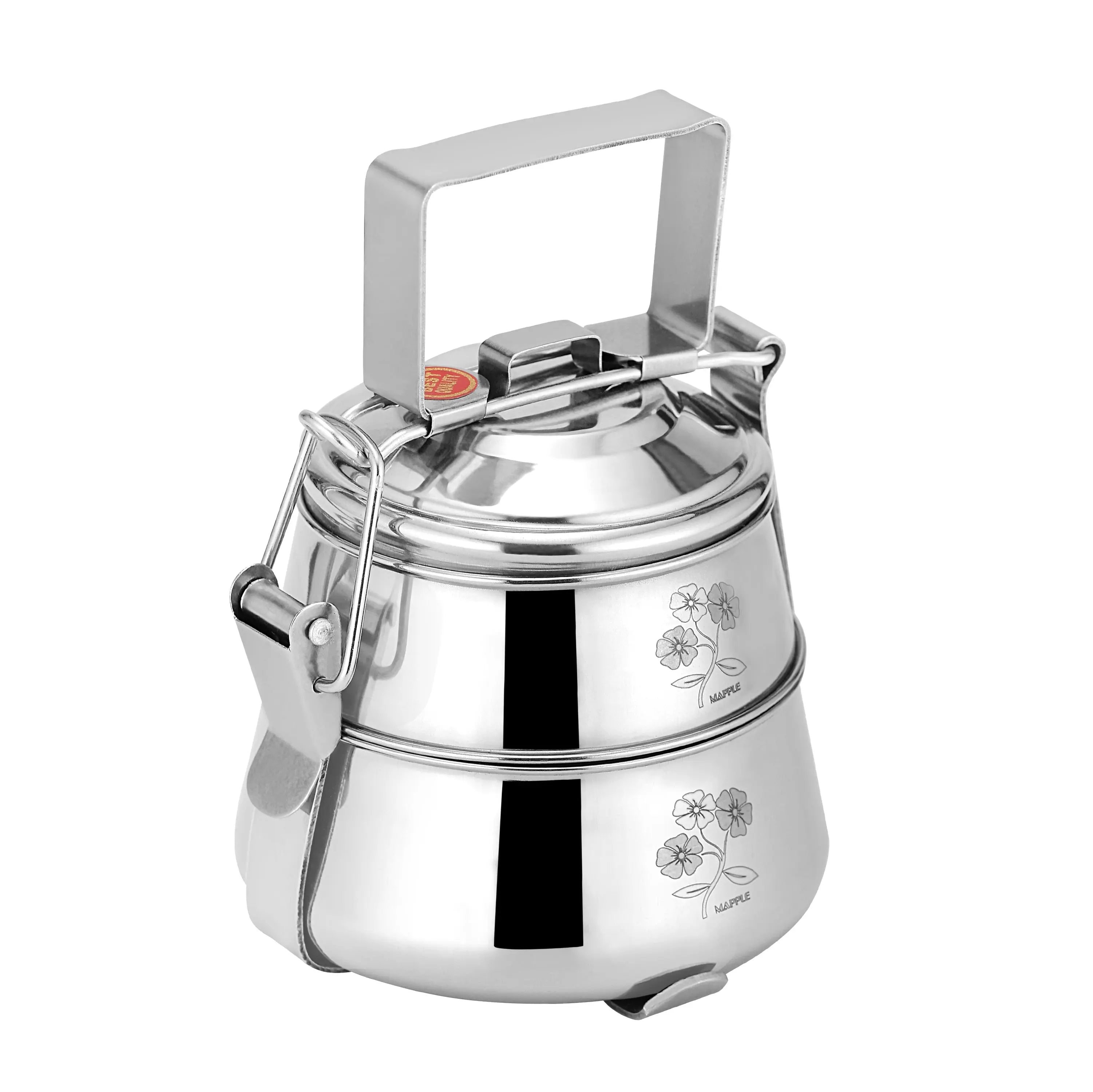 STAINLESS STEEL PYRAMID TIFFIN - CROCKERY WALA AND COMPANY
