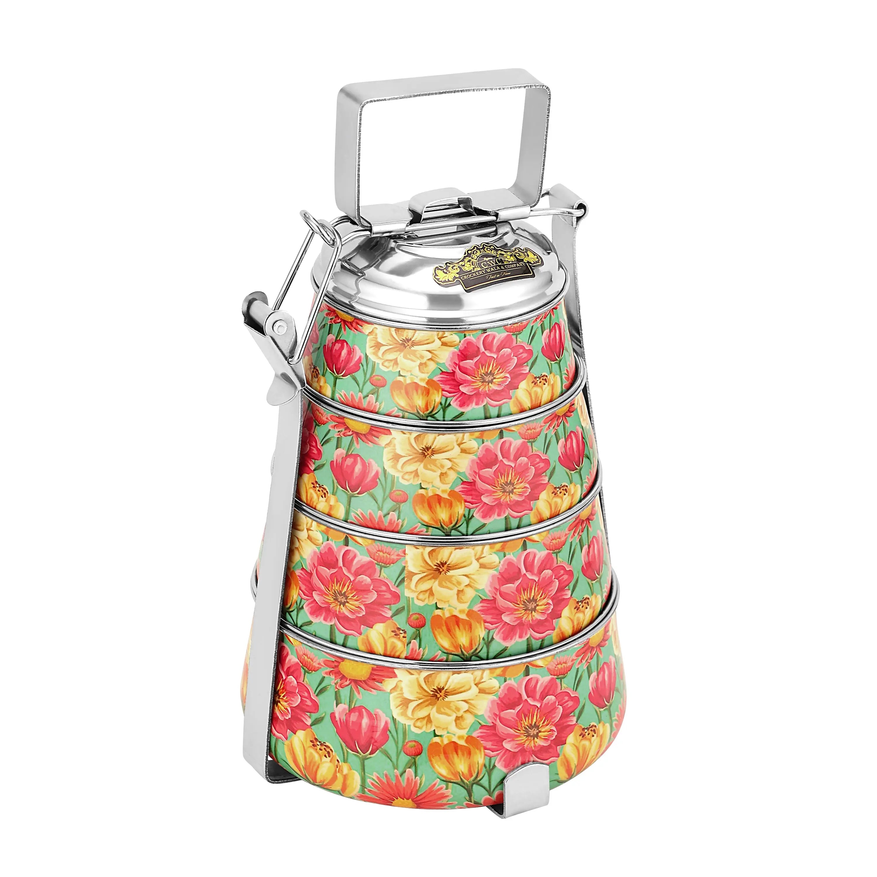 STAINLESS STEEL LUNCH BOX MEENA - CROCKERY WALA AND COMPANY