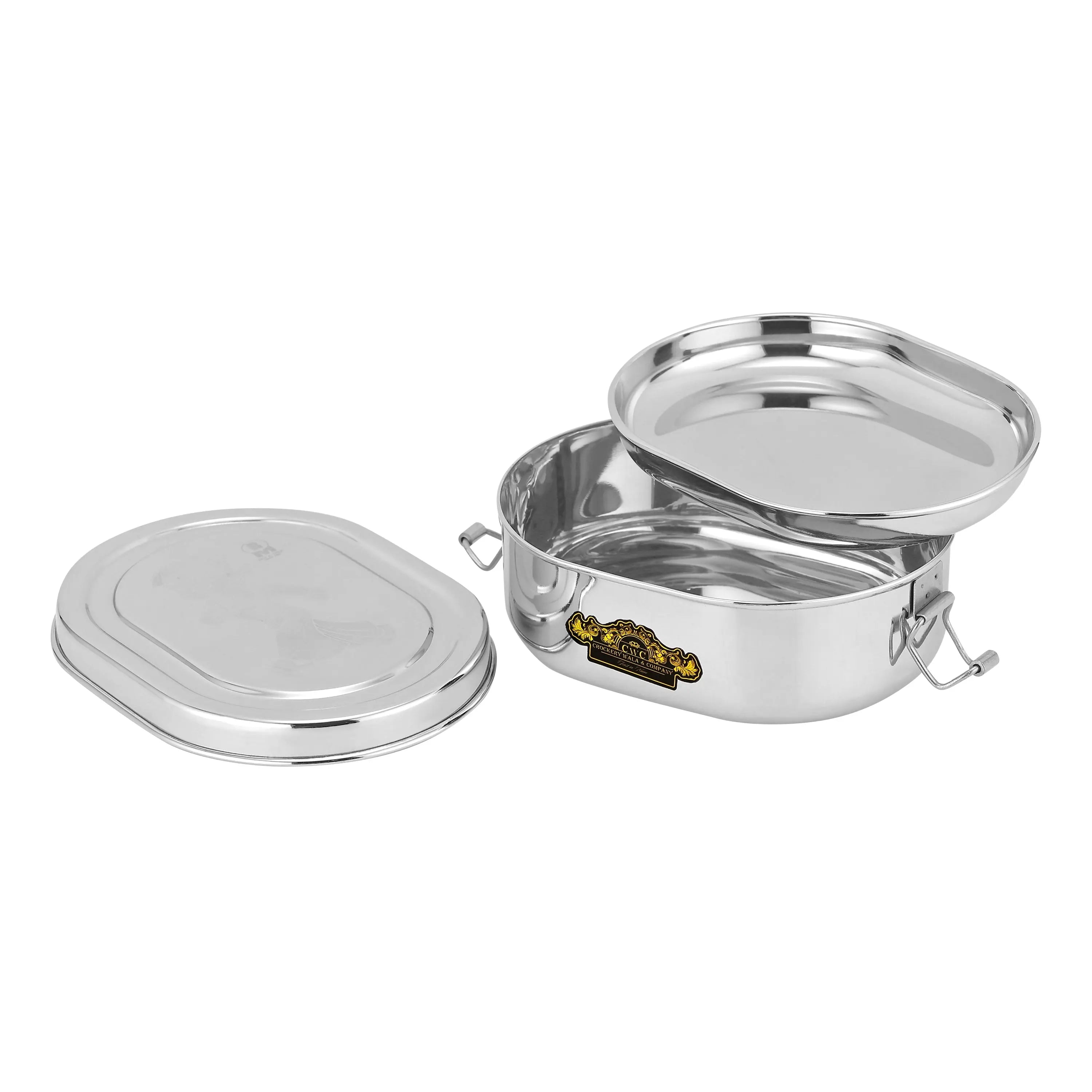 STAINLESS STEEL OVAL LUNCH BOX (CHOTA BHIM) - CROCKERY WALA AND COMPANY