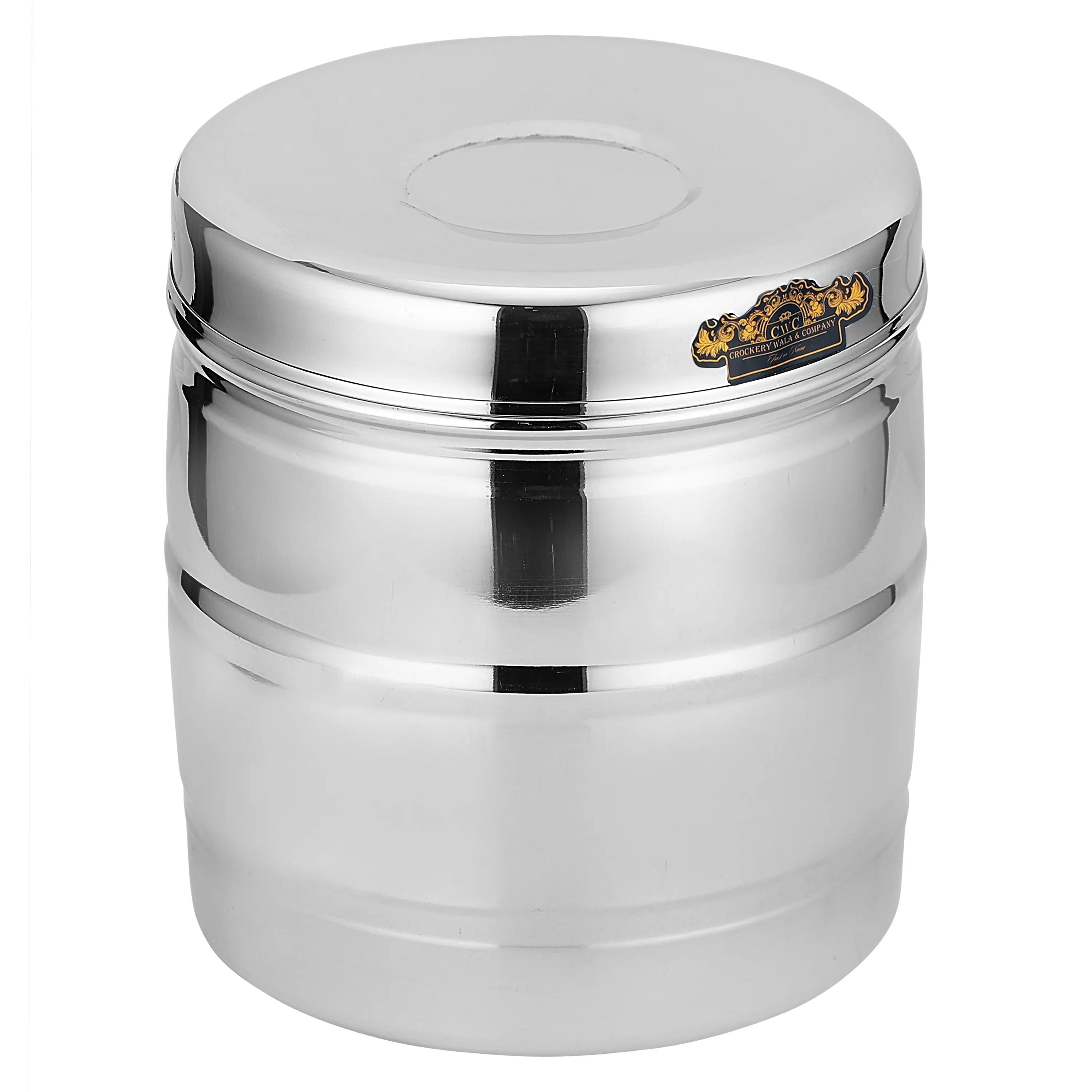 STAINLESS STELL DEEP DIBBA APPLE - CROCKERY WALA AND COMPANY