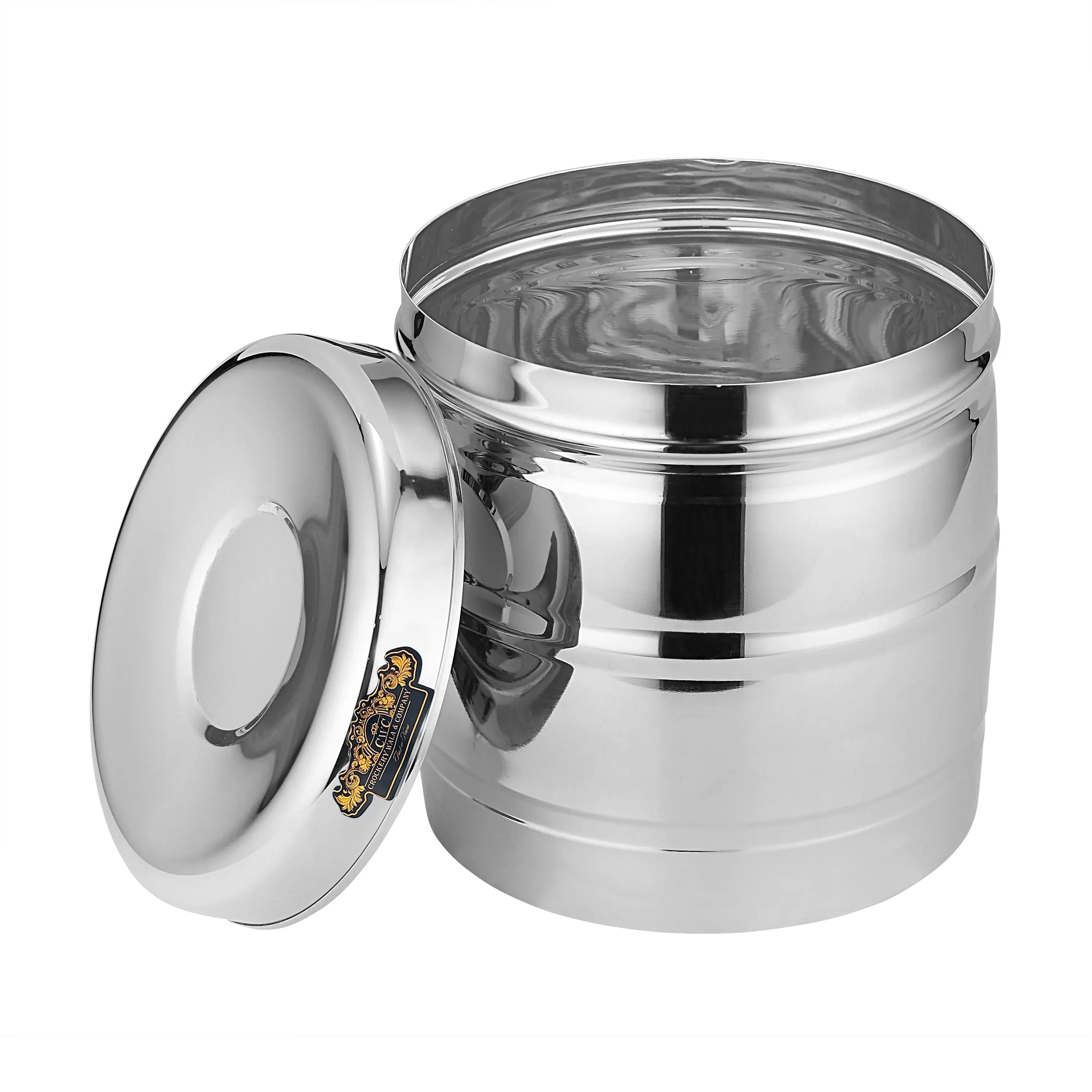 STAINLESS STELL DEEP DIBBA APPLE - CROCKERY WALA AND COMPANY