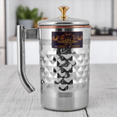 Copper Steel Jug Pitcher For Serving Water Diamond Look Crockery Wala And Company Ltd