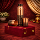 Copper Bottle Half Antique Set - Pure Copper