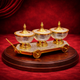 Pure Brass Silver Plated Mukhwaas For Serving Sauf Mishri or Pickle