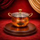 Puree Copper Steel Dahi Handi For Serving Mutton Chicken With Glass Lid