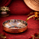 Premium Pure Copper Steel Belly Pan with Elegant Handle