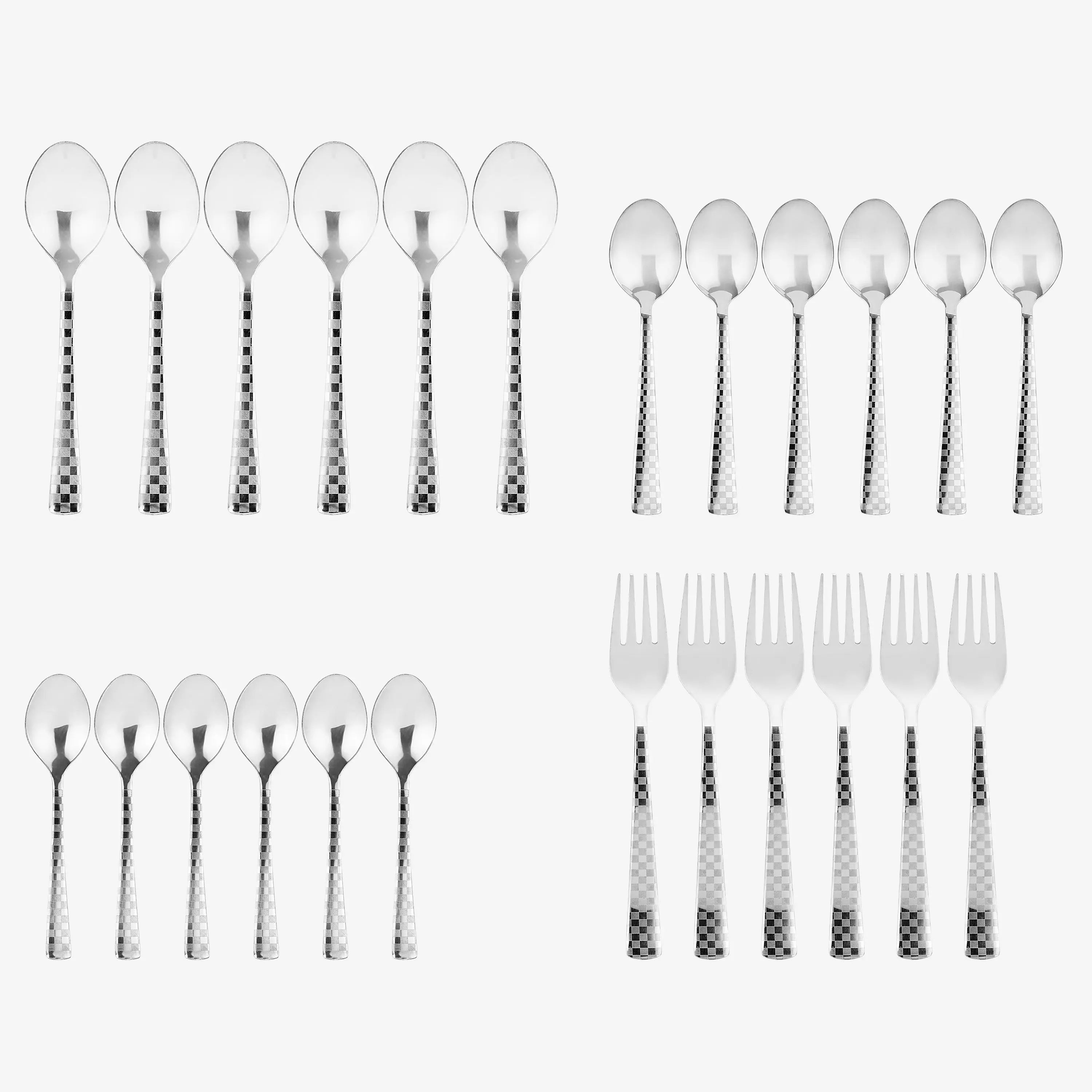 STAINLESS STEEL CUTTLERY SET DECORA - CROCKERY WALA AND COMPANY