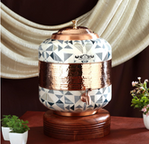 Pure Copper Dispenser Meena Finish Designer 18 Litres CROCKERY WALA AND COMPANY