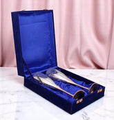 Brass Silver Wine Glass For Partying Set of 2 For Gifts - CROCKERY WALA AND COMPANY