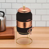 Pure Copper Water Dispenser With Stand Velvet Finish 5 Litres CROCKERY WALA AND COMPANY