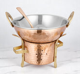 Copper Karhai Serving Set Pot Pan For Cooking Essentials - CROCKERY WALA AND COMPANY