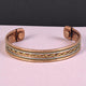 Pure Copper Free Size Cuff Magnetic Bangle Bracelet Kada D2