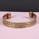 Pure Copper Free Size Cuff Magnetic Bangle Bracelet Kada D2 Crockery Wala And Company Ltd