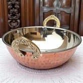 Crockery Wala & Company Steel Copper Kadai Wok Bowl crockerywala.com