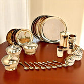 Crockery Wala And Company Pure Bronze Dinner Set 69 Pcs - CROCKERY WALA AND COMPANY