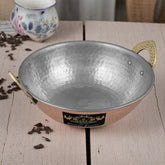 Pure Copper Cooking Karhai Pans Pots For Cooking Meat - CROCKERY WALA AND COMPANY