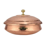 Pure Copper Handi Lagan With Copper Lid For Cooking - CROCKERY WALA AND COMPANY