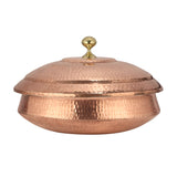 Pure Copper Handi Lagan With Copper Lid For Cooking - CROCKERY WALA AND COMPANY