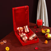 PURE COPPER LILY GLASSES SET - CROCKERY WALA AND COMPANY
