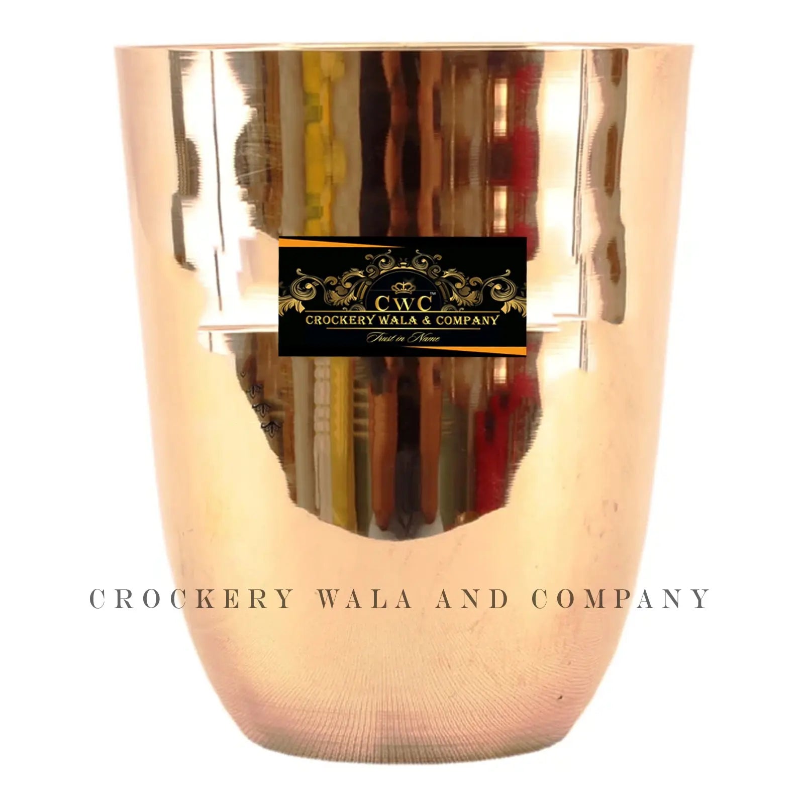 Bronze Glass Curve Design - CROCKERY WALA AND COMPANY
