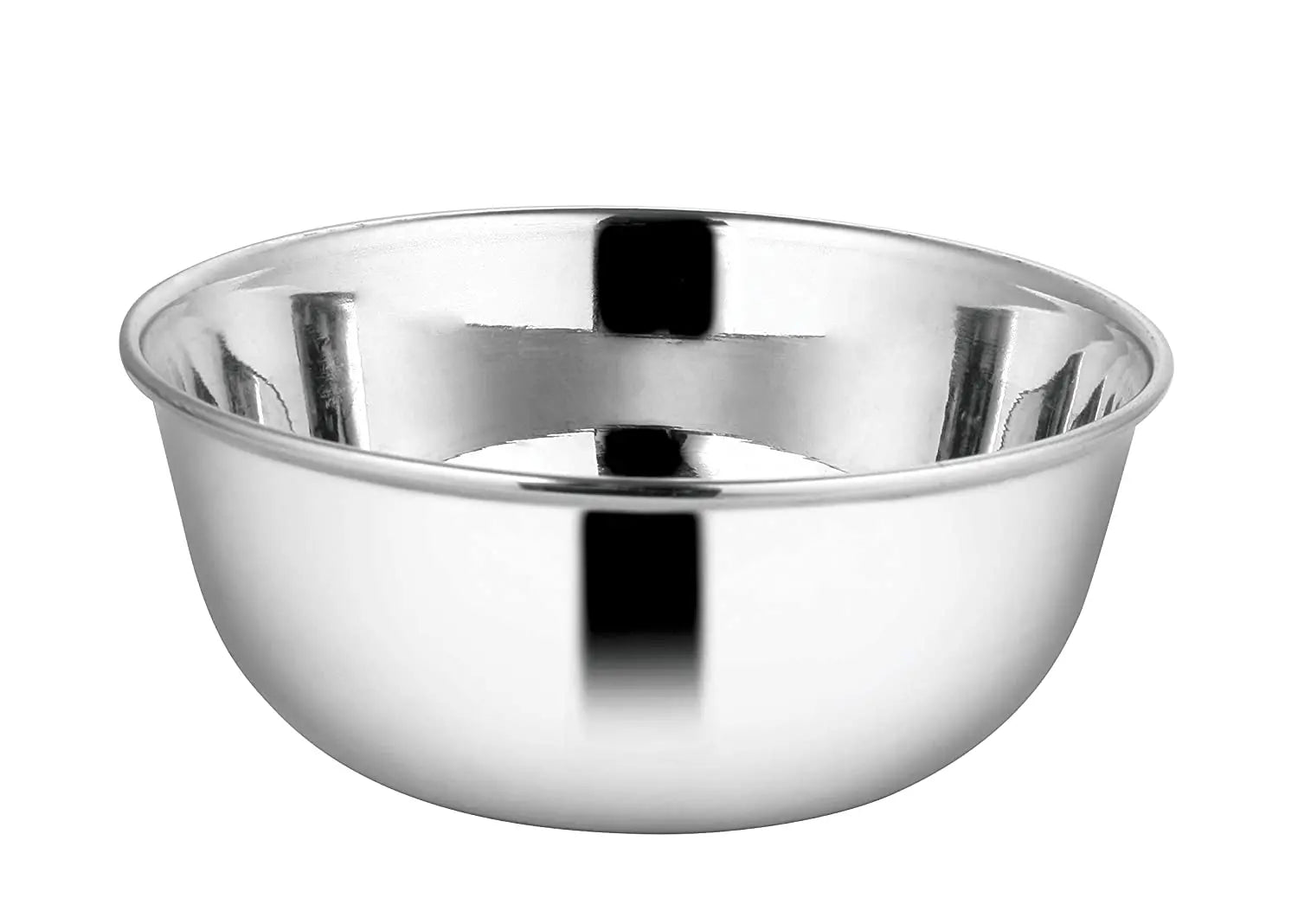 Crockery Wala And Company Stainless Steel Bowl Katori With Laser Finish Food Grade Material Bowl 4" Inch - 6 Pcs - CROCKERY WALA AND COMPANY