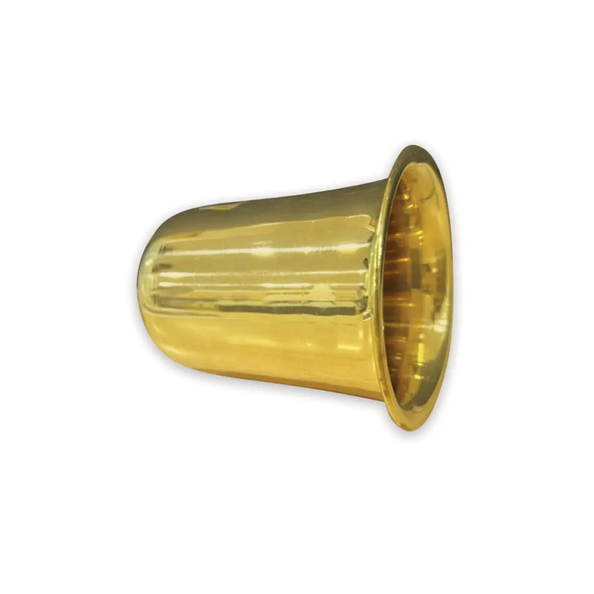Brass Curve Polo Design light weight Glass Tumbler for Serving and Drinking Water - CROCKERY WALA AND COMPANY