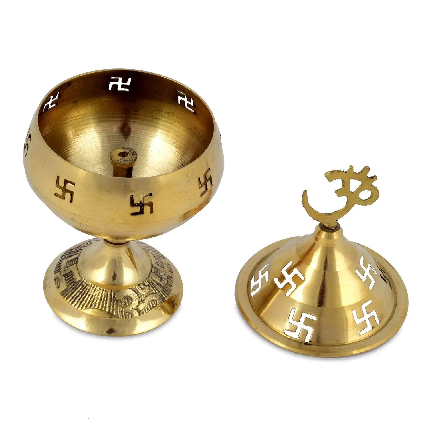Brass Goblet Diya for Pooja worship of gods - CROCKERY WALA AND COMPANY 