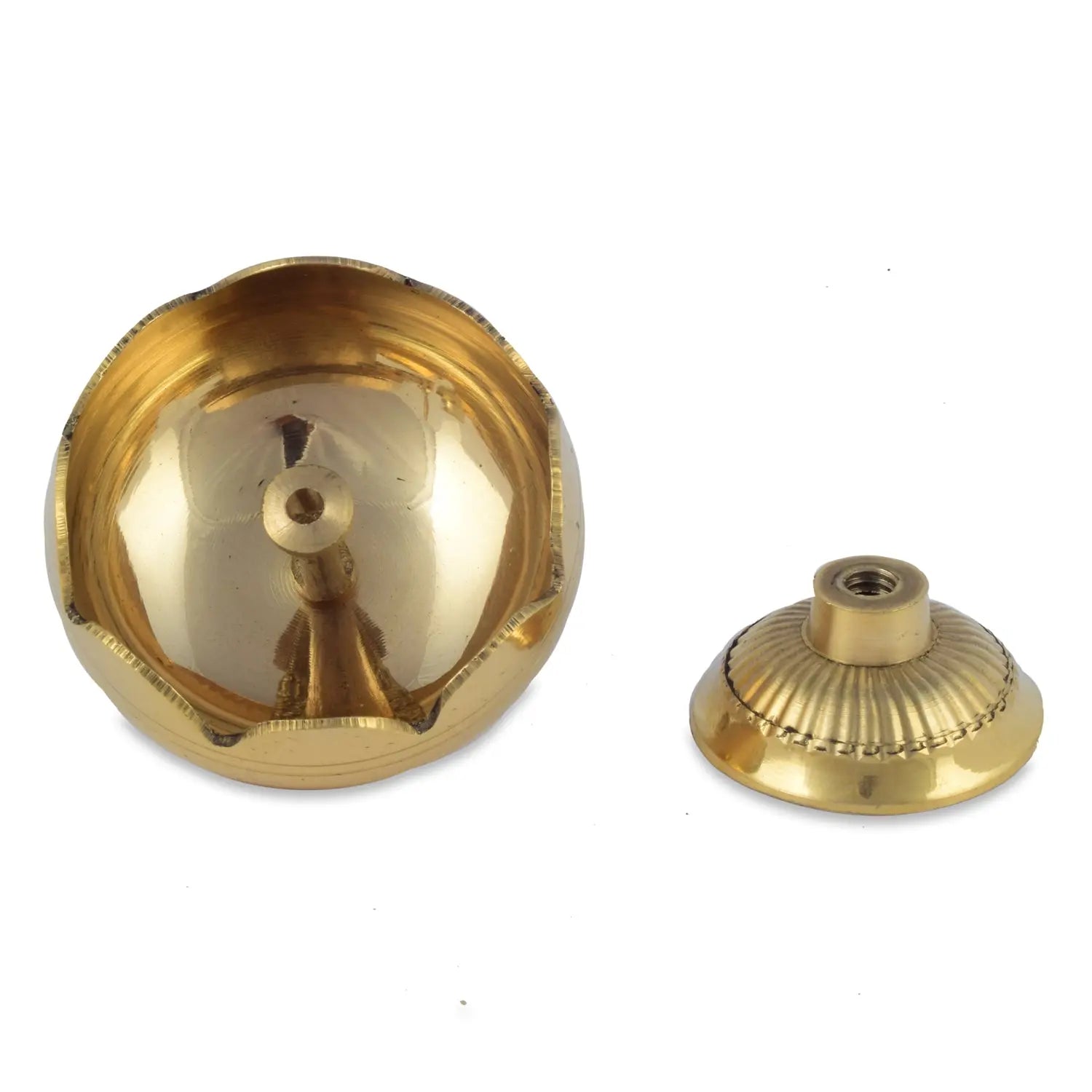 Brass Rivigo Pooja Thali for Pooja worship of God and Goddesses - CROCKERY WALA AND COMPANY